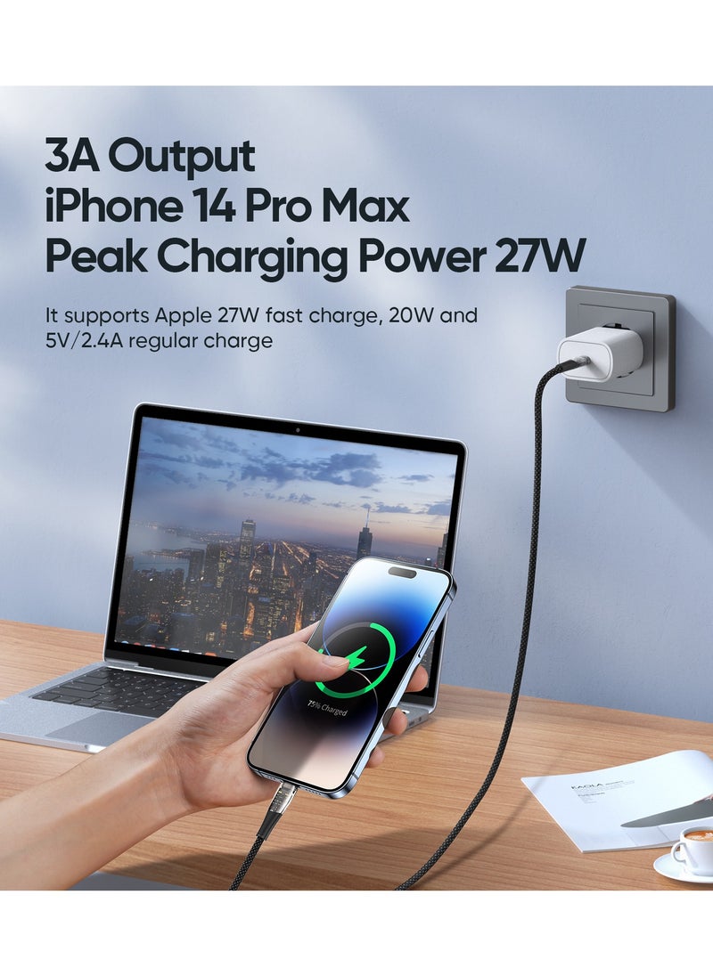 DUZZONA - iPhone Lightning Data Cable, Type USB C to Lightning PD20W Fast Charging Cable - Image 1