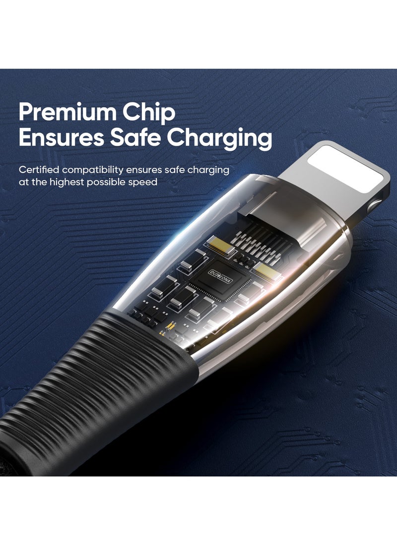 DUZZONA - iPhone Lightning Data Cable, Type USB C to Lightning PD20W Fast Charging Cable - Image 1