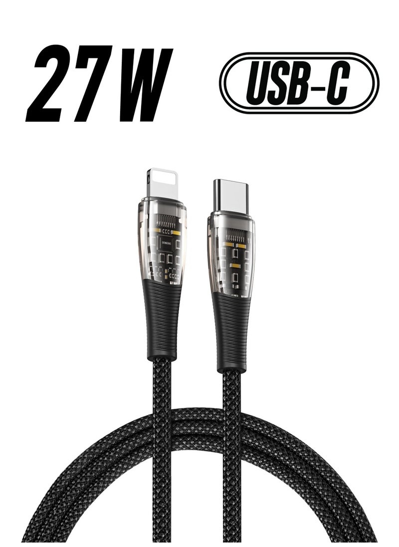 DUZZONA - iPhone Lightning Data Cable, Type USB C to Lightning PD20W Fast Charging Cable - Image 1