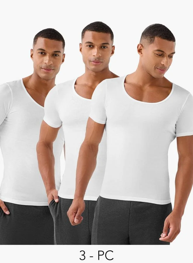 Splash FAV Men Cotton T-shirt Vest - Pack of 3