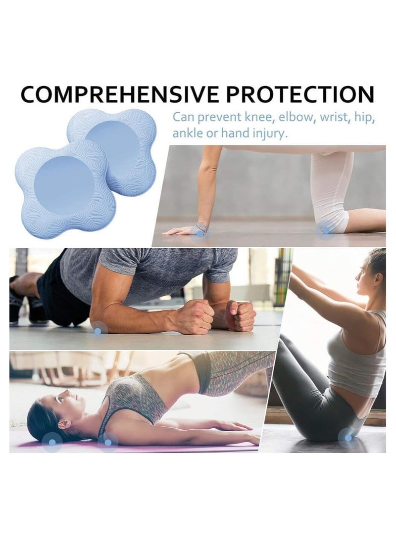 Cuken 2 Packs Yoga Knee Pad Cushion, Extra Thick for Knees, Elbows, Wrist Hands and Head, Foam Pilates Kneeling Pad, Yoga Knee Cushion, Thick Exercise Pads (Blue) - Image 5