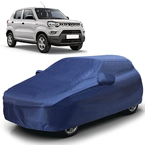AutoGuys Car Cover Waterproof TF-I for Maruti S-Presso [Year 2019 Onwards] - S-Presso Car Cover Dust & UV Protection S-Presso Car Body Cover with Mirror Pocket Soft Cotton Lining - Image 1