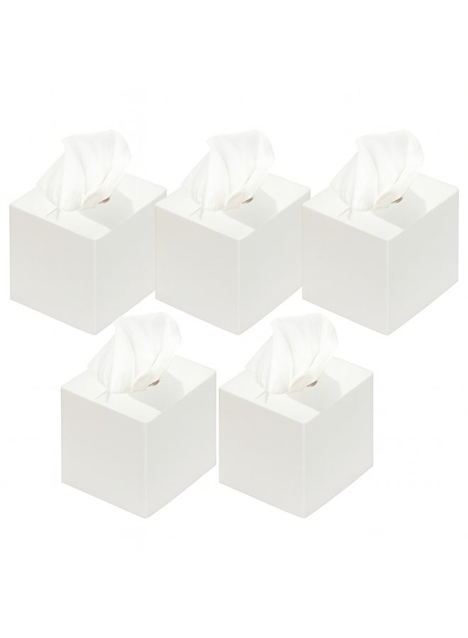 علبة مكعبات مناديل الوجه، عبوة من 5 قطع، 100 ورقة × طبقتين لكل علبة - Image 2
