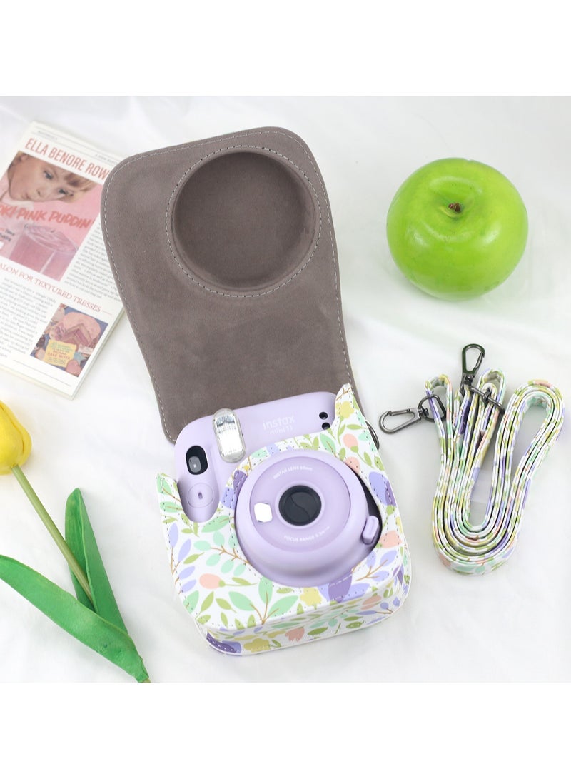 General Instant mini 12/11/8/9 universal camera bag small fresh colorful forest magnetic back pocket storage camera bag  - Image 2
