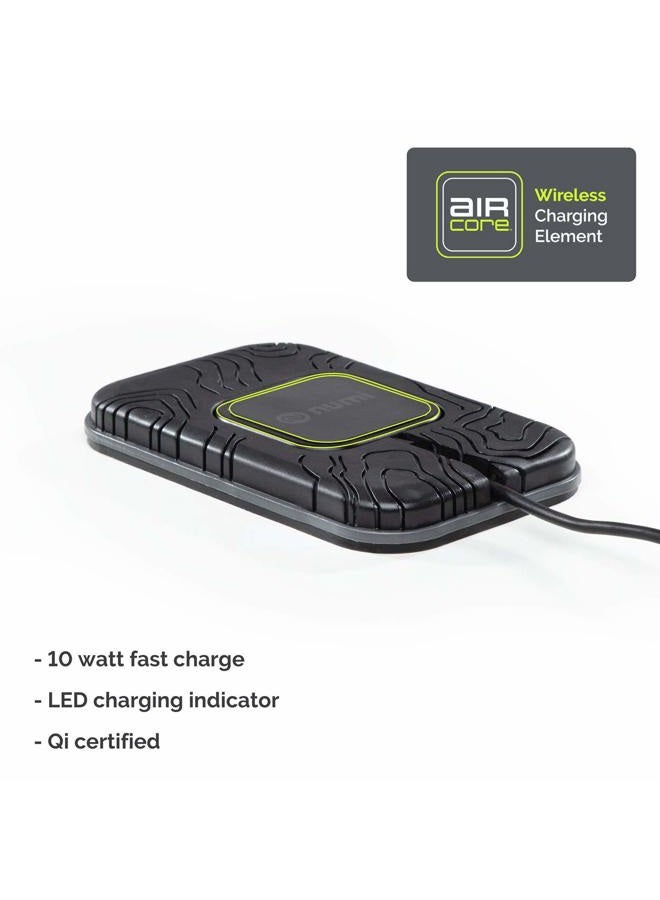 Numi 10 W Fast Charge Wireless Charging Grip Pad Plus - Wireless Car Charger and Phone Holder for Car - Qi Wireless Charger Sticks to All Automotive Dashboards – Simplest Car Phone Mount Available (Black) - Image 3