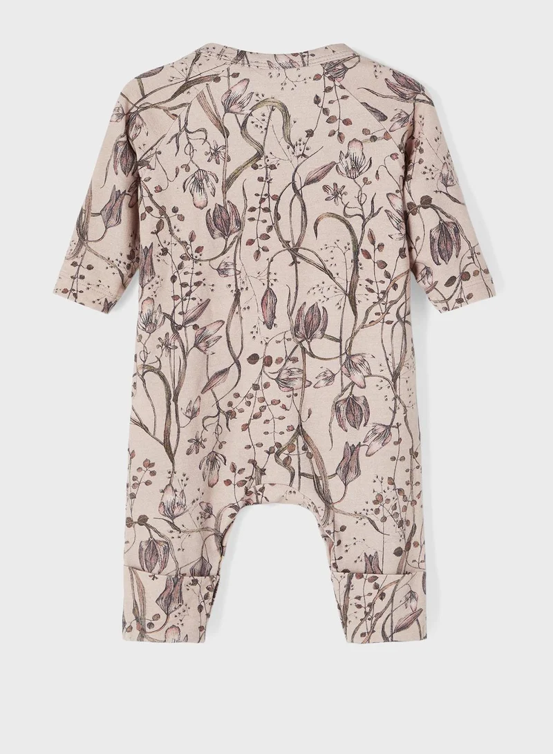 NAME IT Infant Leaf Print Romper