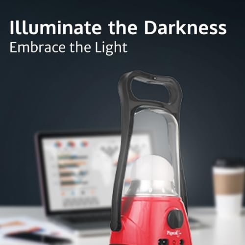 Pigeon by Stovekraft Lumino Led Emergency Rechargeable Lamp with 1600 Mah and 50 Hours Backup, Red - Image 5