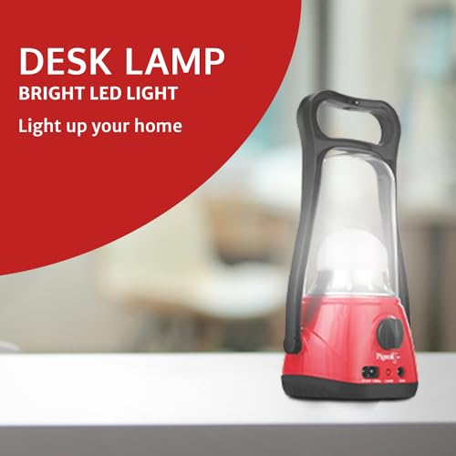 Pigeon by Stovekraft Lumino Led Emergency Rechargeable Lamp with 1600 Mah and 50 Hours Backup, Red - Image 3