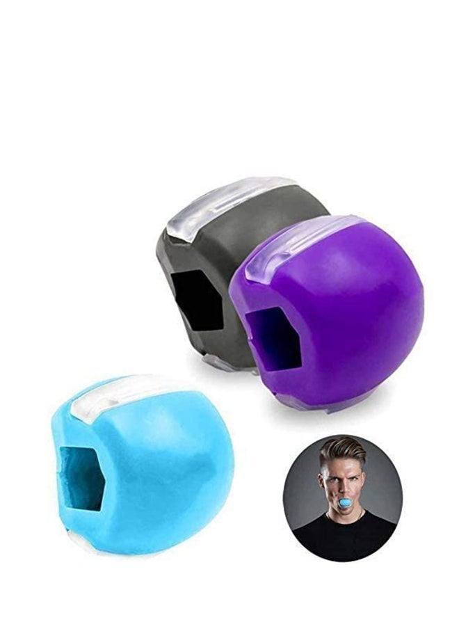Generic Jaw Exercise Ball, 3 Pcs Face Neck Toning Jawline for Your Face Look Younger and Healthier Facial Muscle Chew Toning Exercise Ball Double Chin Reducer Eliminator Facial for Men and Women 