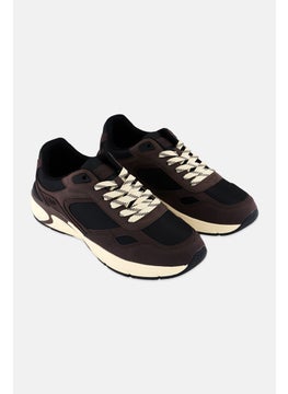 Men Lace Up Casual Shoes, Dark Brown