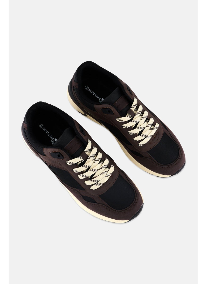 Nordland - Men Lace Up Casual Shoes, Dark Brown - Image 1