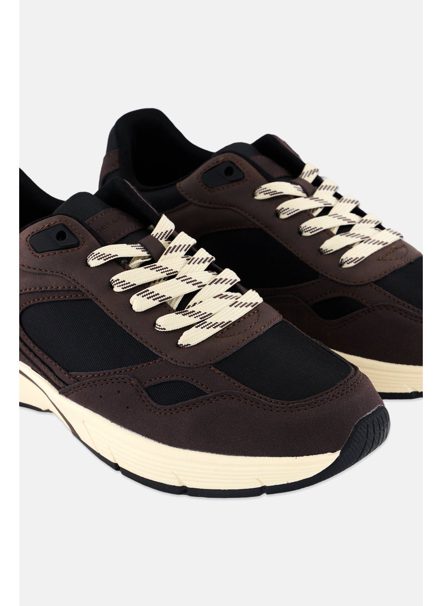 Nordland - Men Lace Up Casual Shoes, Dark Brown - Image 1