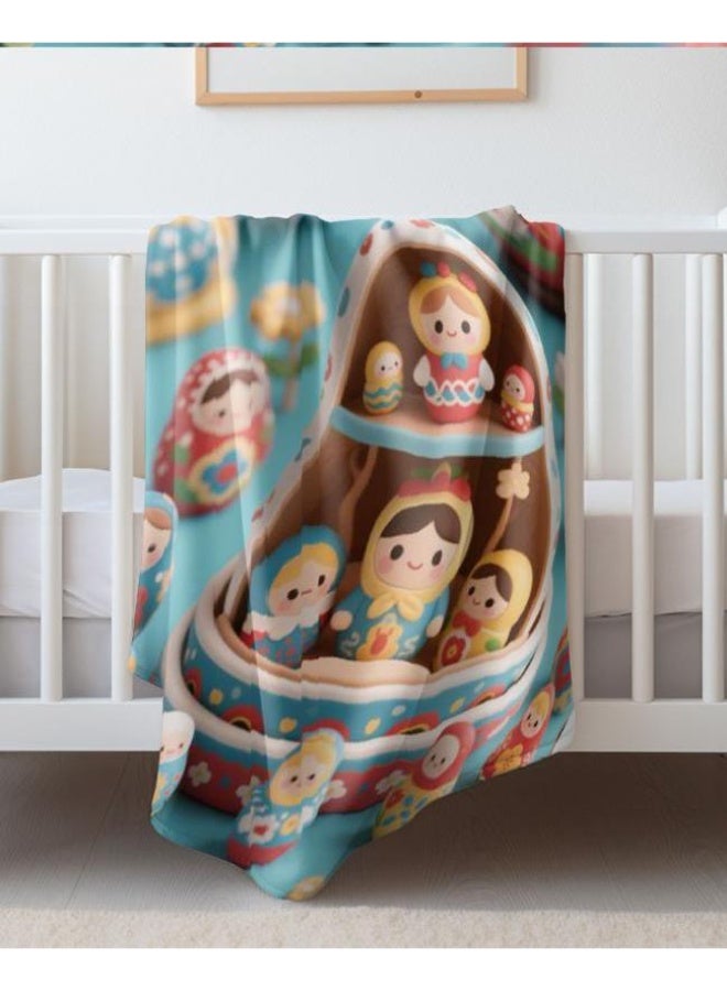 general Baby and children's cartoon flannel thin blanket (warm and comfortable, suitable for sleep, game use) 70cm*100cm - Image 3