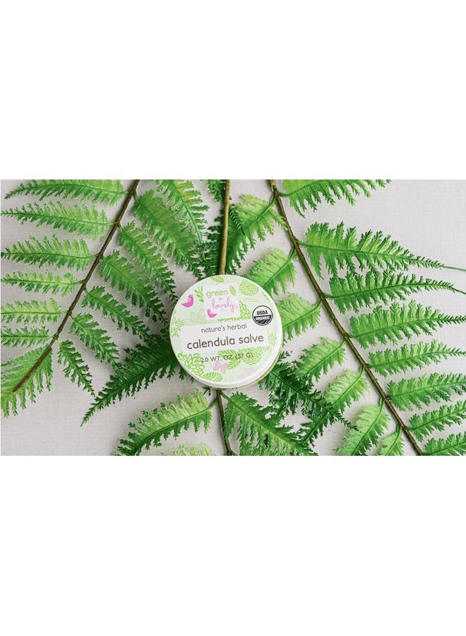 Green + Lovely Unscented Nature's Herbal Calendula Salve for Multipurpose Skin Care, Premium Healing Skin Cream for Sensitive Skin, Unscented. - Image 4