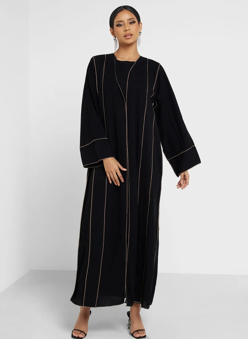 Khizana Abaya with Skirt Set & Sheila