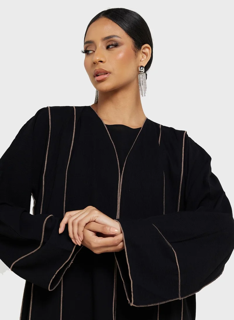 Khizana Abaya with Skirt Set & Sheila