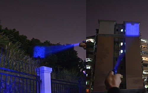 WAYLLSHINE Scalable Blue LED Flashlight, 3 Modes, Long Range Blue Beam, Night Fishing & Outdoor Activities - Black - Image 5