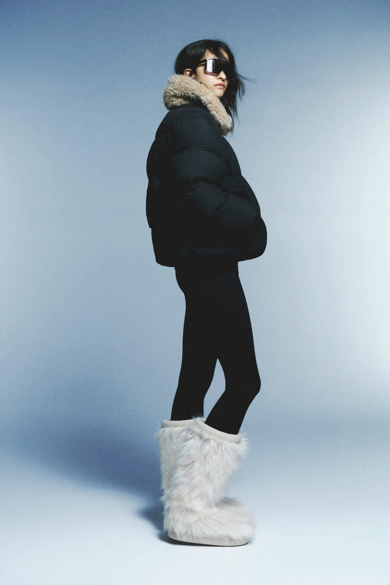 H&M Collared puffer jacket