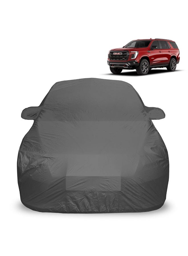 اي جي سي غطاء سيارة AGC GN10459 لجميع الأحوال الجوية لسيارة GMC Yukon XL - مقاوم للماء والغبار والأشعة فوق البنفسجية والحرارة، يحمي من الشمس والثلج والمطر والخدش والصدأ، سهل التركيب، قابل للغسل في الغسالة، خفيف الوزن، أقسام مرآة، دعم مرن للزوايا، خياطة ثلاثية من أجل المتانة. - Image 2