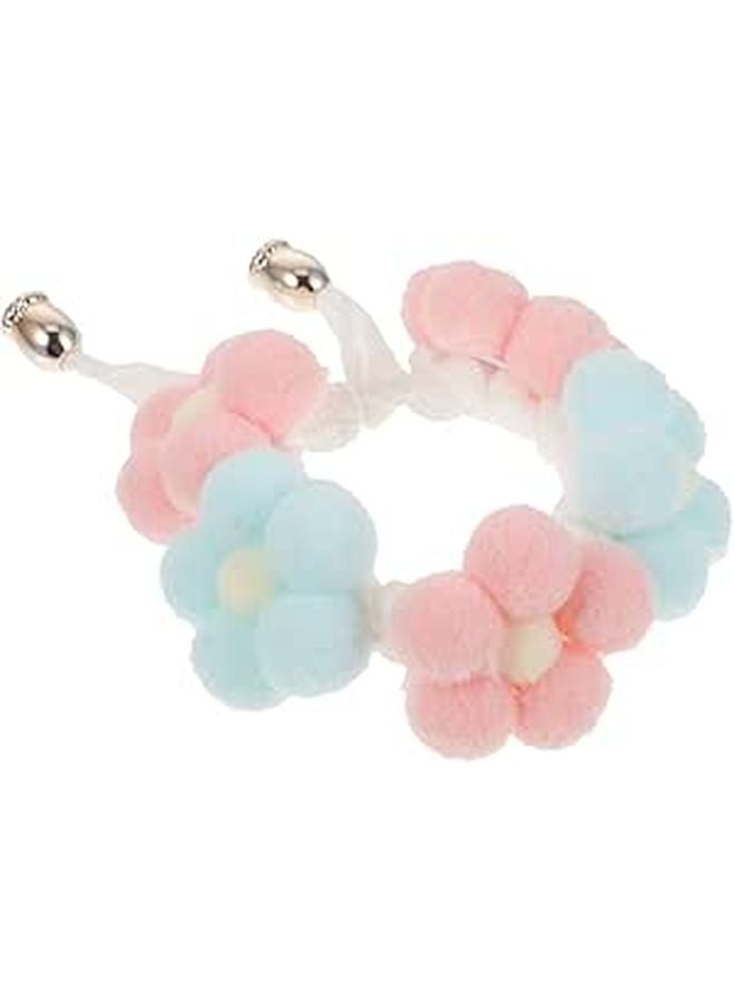 Adjustable Hand Knitted Pet Collar With Flower For Dogs And Cats Soft Comfortable Fashionable Accessory Xs - Image 1