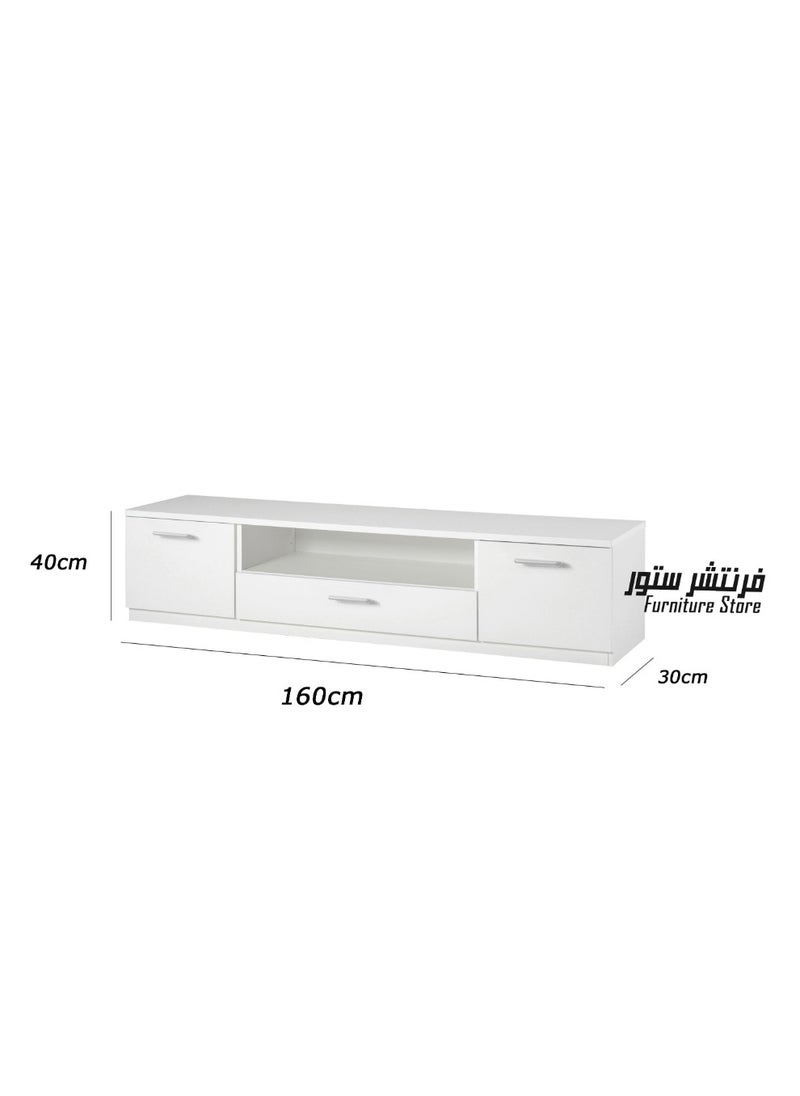 ماركة غير محددة وحدة تليفزيون مودرن - ارتفاع 40 سم - عرض 160 سم - عمق 30 سم ، من فرنتشر ستور.  - Image 3