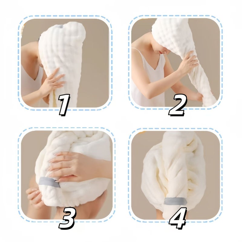 1pc Pink Bubble Fleece Wide Tail Hair Drying Cap Quick Dry Thickened Absorbent Shower Cap Household Hair Towel Turban Suitable for Daily Hair Drying Home Hair Care Travel Portability Long Or Short Hair - Image 3