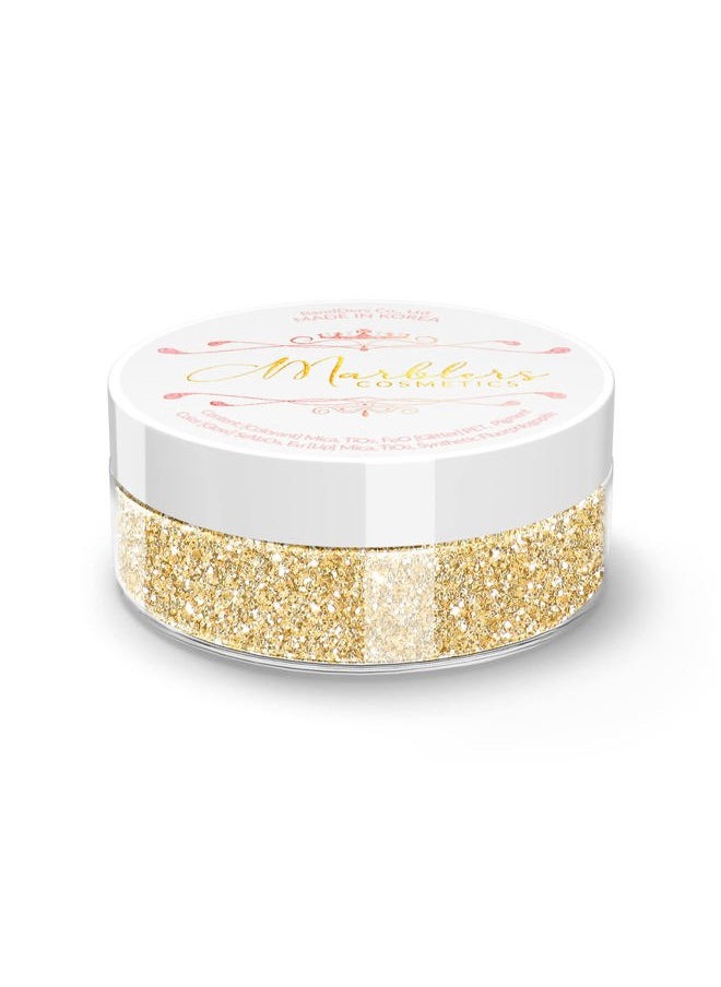 MARBLERS Twinkle Face & Body Glitter [Silk Beige] 0.18oz (5g) | Fine | Non-Toxic | Vegan | Cruelty-Free | Ethically Sourced | Festival Makeup | Eye, Hair, Nail, Eyeshadow | Cosmetic Grade  - Image 1