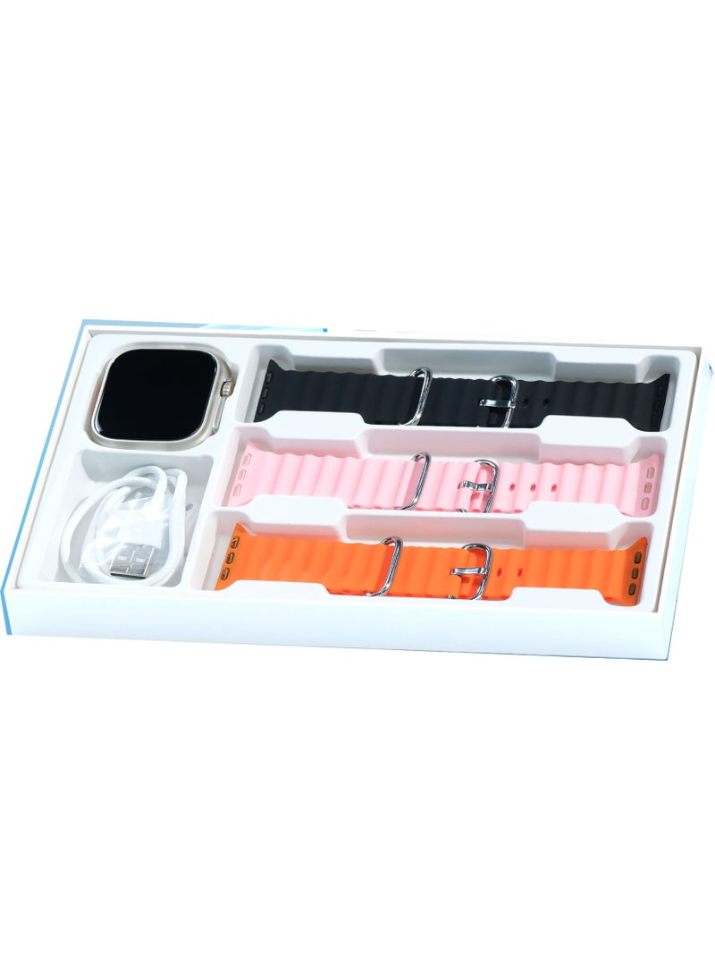 modio - Modio ST11 Smartwatch 2.2 Inch Large Screen Display 3 Pair Straps and 4G Sim Card Slot for Ladies and Gents - Image 1