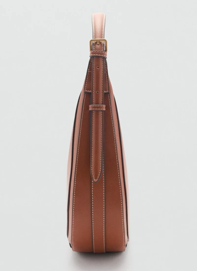 MANGO Oval Shoulder Bag