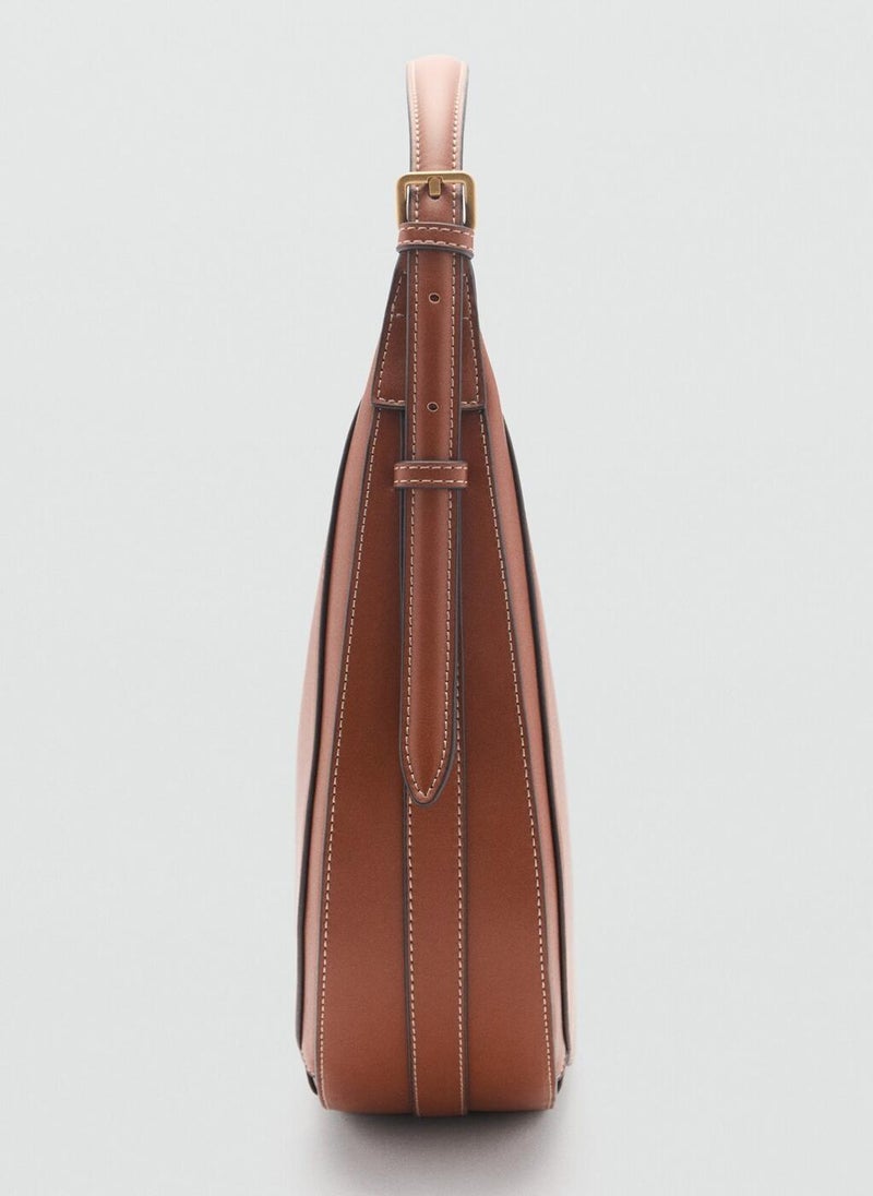 MANGO Oval Shoulder Bag  - Image 3