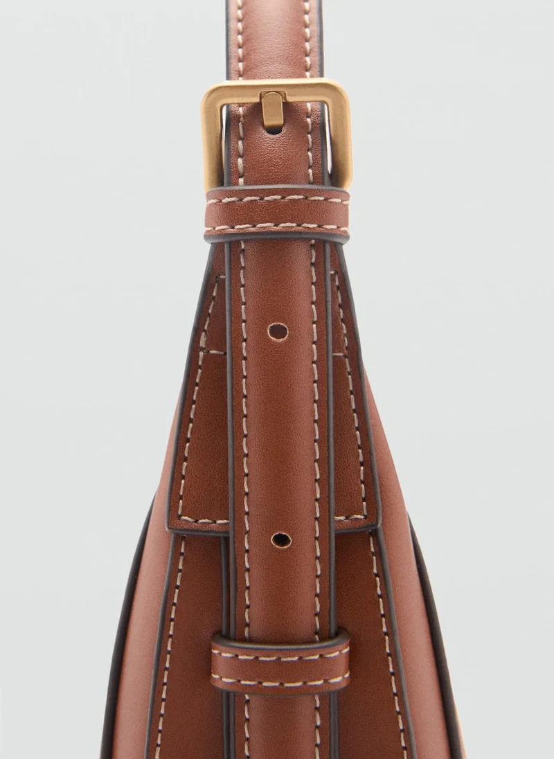 MANGO Oval Shoulder Bag