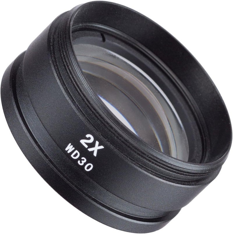 AmScope SM20 2X Barlow Lens For SM and SW Stereo Microscopes 48mm - Image 1