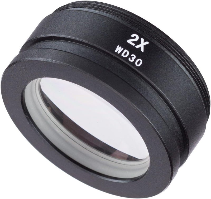 AmScope SM20 2X Barlow Lens For SM and SW Stereo Microscopes 48mm - Image 2