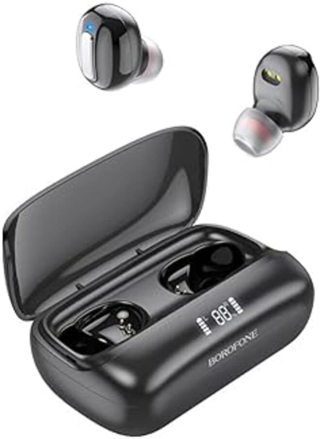 BOROFONE - Borofone BE55 Perfect TWS Bluetooth Earphones, Black - Image 1