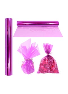 Y&D Soft and Easy to Wrap, A Useful Teaching Tool, Cellophane Wrap Roll Lavender, Transparent Gifts, Baskets, Treats, Wrapping Paper, Colorful Cello Easter, Spring Color  - Image 1