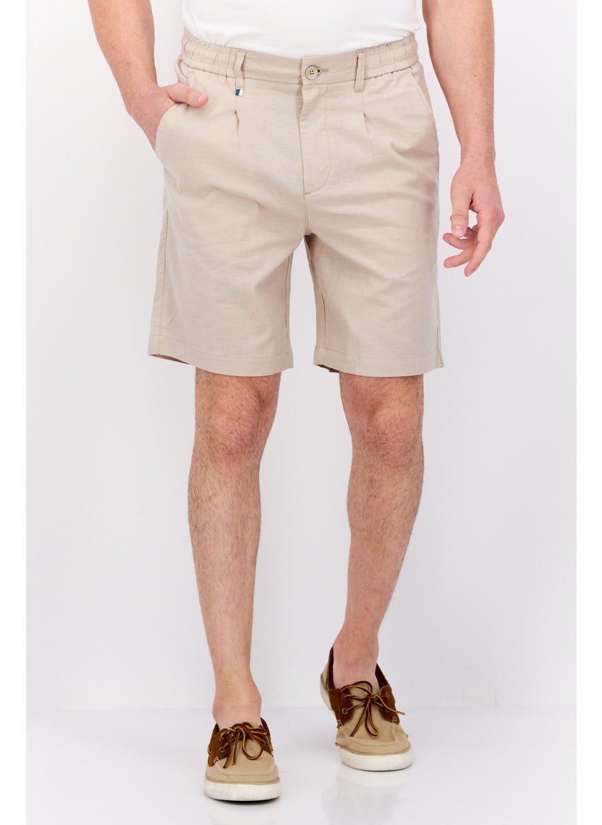 Men Solid Basic Shorts, Light Tan - pzsku/Z42533112122EB0633FBAZ/45/_/1737641935/acf1b139-b557-4df5-bbb0-1001e09daec8