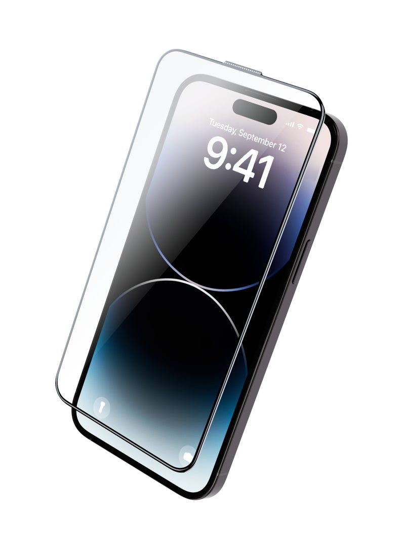 froog iPhone 14 Pro Max Vista HD Glass Screen Protector /Anti Fingerprint/ Water Resistant / Scratch Resistant / Tempered Glass - Clear - Image 1