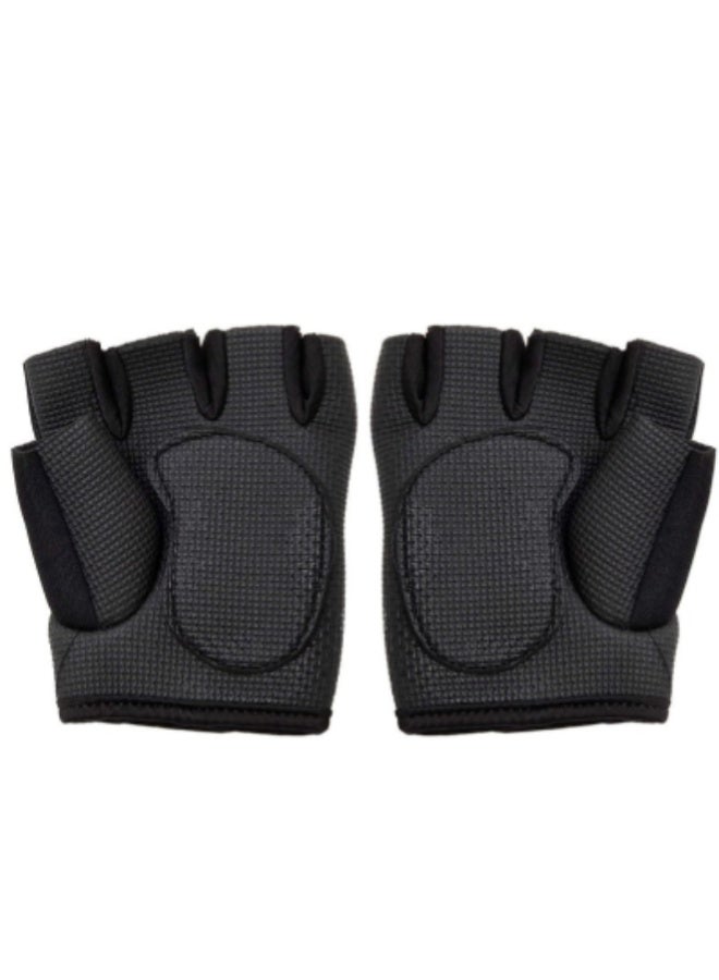 ارواق مجموعة قفازات التمرين للرجال والنساء - قفازات رياضية مفتوحة الأصابع مع دعم للمعصم وقبضة مانعة للانزلاق لرفع الأثقال واللياقة البدنية والرياضة - متوفرة بمقاسات صغيرة ومتوسطة وكبيرة (أسود، زوج واحد) - Image 4