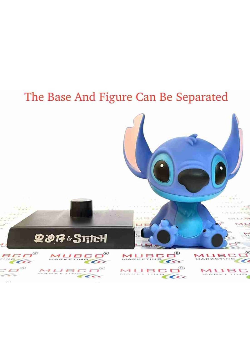 Stitch Action Figure Limited Edition, Bobblehead with Mobile Holder for Car Dashboard, Office Desk & Study Table
