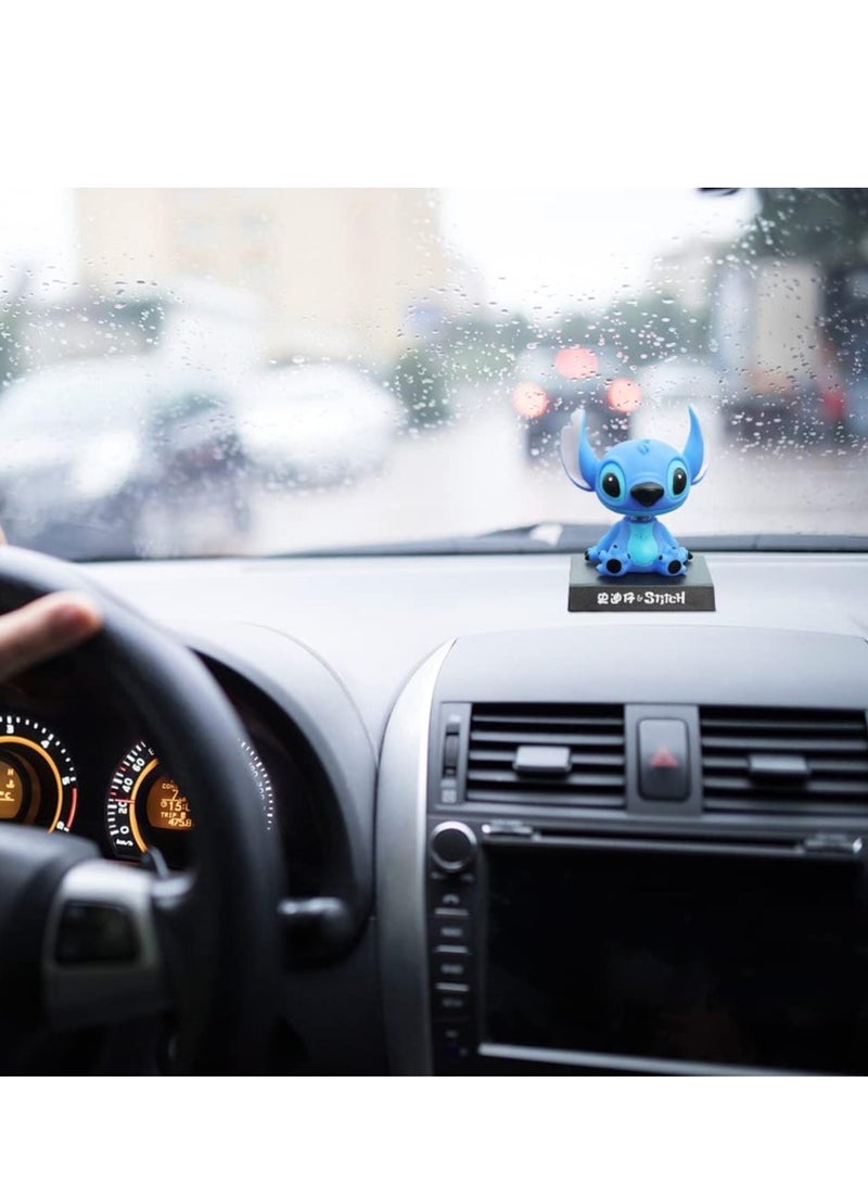 Stitch Action Figure Limited Edition, Bobblehead with Mobile Holder for Car Dashboard, Office Desk & Study Table