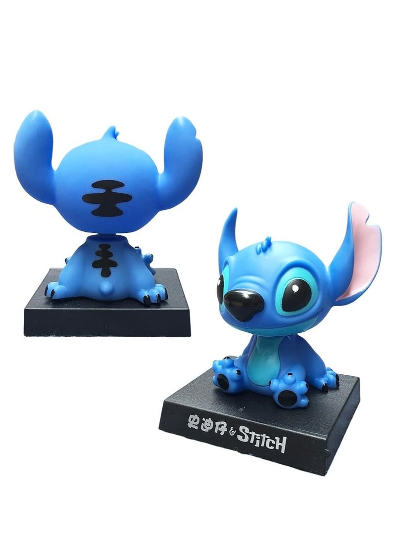 Stitch Action Figure Limited Edition, Bobblehead with Mobile Holder for Car Dashboard, Office Desk & Study Table