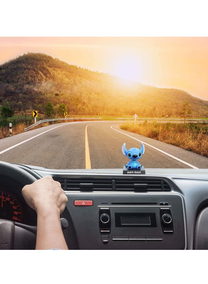 Stitch Action Figure Limited Edition, Bobblehead with Mobile Holder for Car Dashboard, Office Desk & Study Table