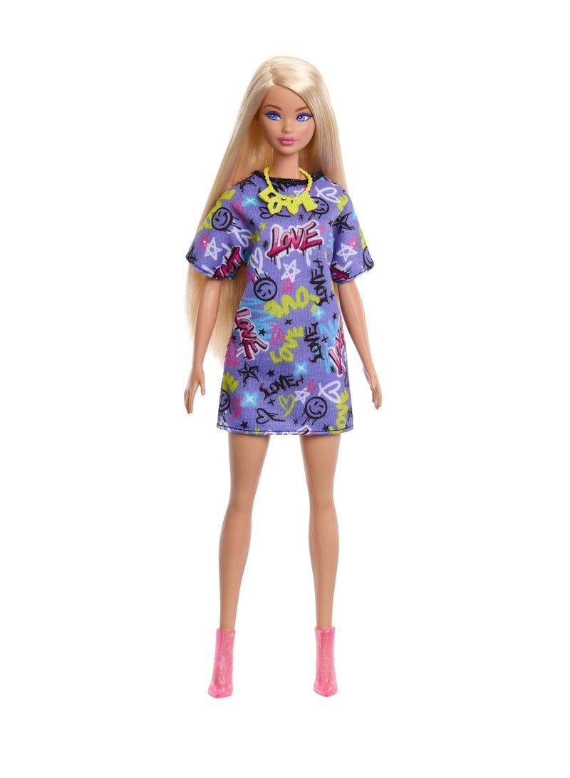 Barbie ​Barbie Doll With Clothes And Accessories, Blonde Hair And 3 Party-Themed Mix-And-Match Outfits Including Dresses, Purses And Heels - Image 4