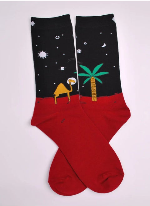 Camel Space Socks