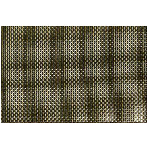 Freelance Basketweave Dining Table Runner for 6 Seater Dining Table, 46x91 cm - Reversible Heat Resistant Woven Vinyl PVC Plastic Table Runners for Dining Table, Small/Centre/Center Table, Living Room - Image 1