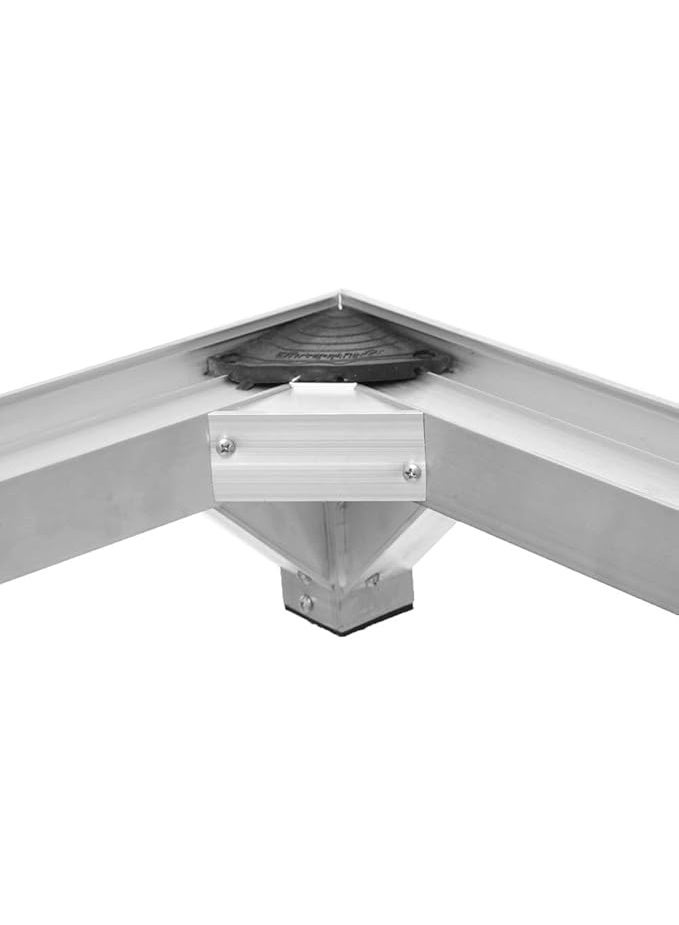 A sturdy 50 x 60 cm aluminum base for washing machines and household appliances; a silver base that is rust and moisture resistant; a strong mounting base that provides protection and ventilation for heavy appliances in the kitchen and bathroom. - Image 2