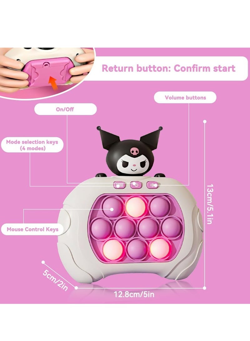 Quick Push Bubble Game, Light Up Pop Game Fidget Toys, Pop It Fidget Toy, Bubble Sensory Squeeze Toys, Push Bubble Fidget, Decompression Toy Children Adults-Package Shape May Vary - Image 2