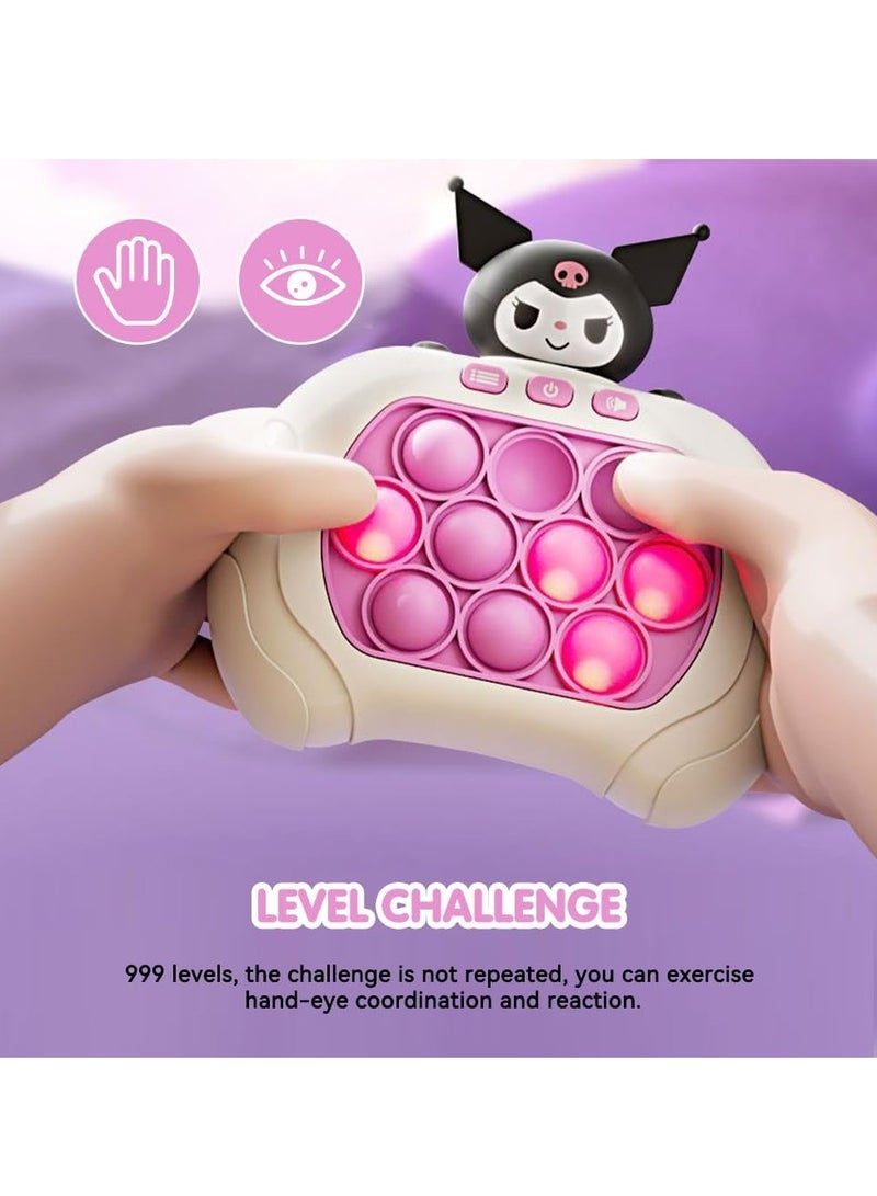 Quick Push Bubble Game, Light Up Pop Game Fidget Toys, Pop It Fidget Toy, Bubble Sensory Squeeze Toys, Push Bubble Fidget, Decompression Toy Children Adults-Package Shape May Vary - Image 5