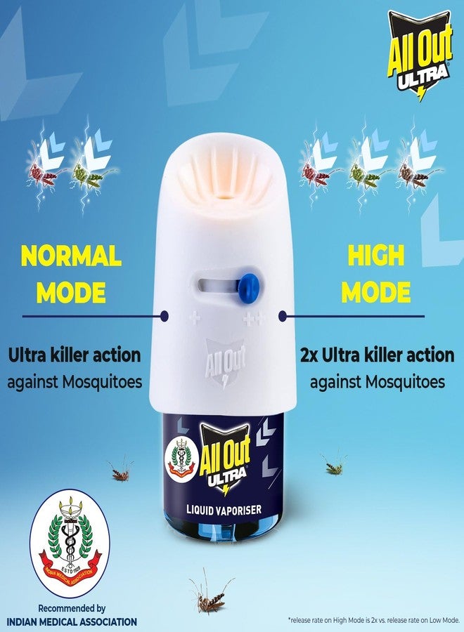 All Out Ultra Liquid Vaporizer, 4 Refills (45ml) | Kills Dengue, Malaria & Chikungunya Spreading Mosquitoes | India's Only Mosquito Killer Brand Recommended by Indian Medical Association (Pack of 2) - Image 5