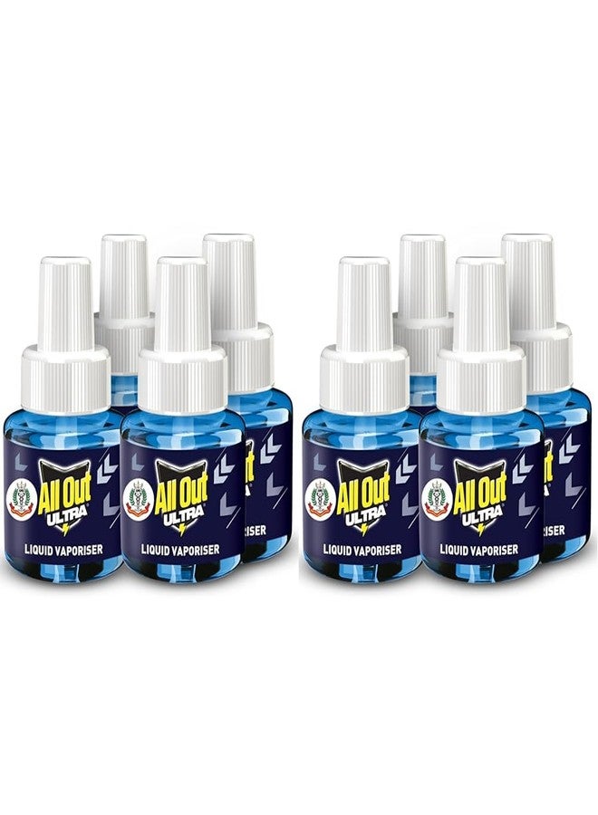 All Out Ultra Liquid Vaporizer, 4 Refills (45ml) | Kills Dengue, Malaria & Chikungunya Spreading Mosquitoes | India's Only Mosquito Killer Brand Recommended by Indian Medical Association (Pack of 2) - Image 1